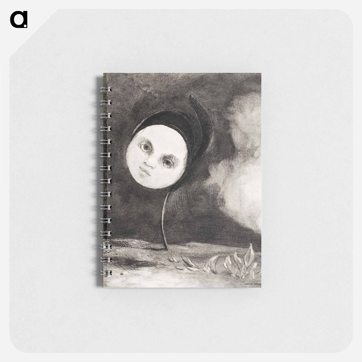 Strange Flower (Little Sister of the Poor) - オディロン ルドン Memo.