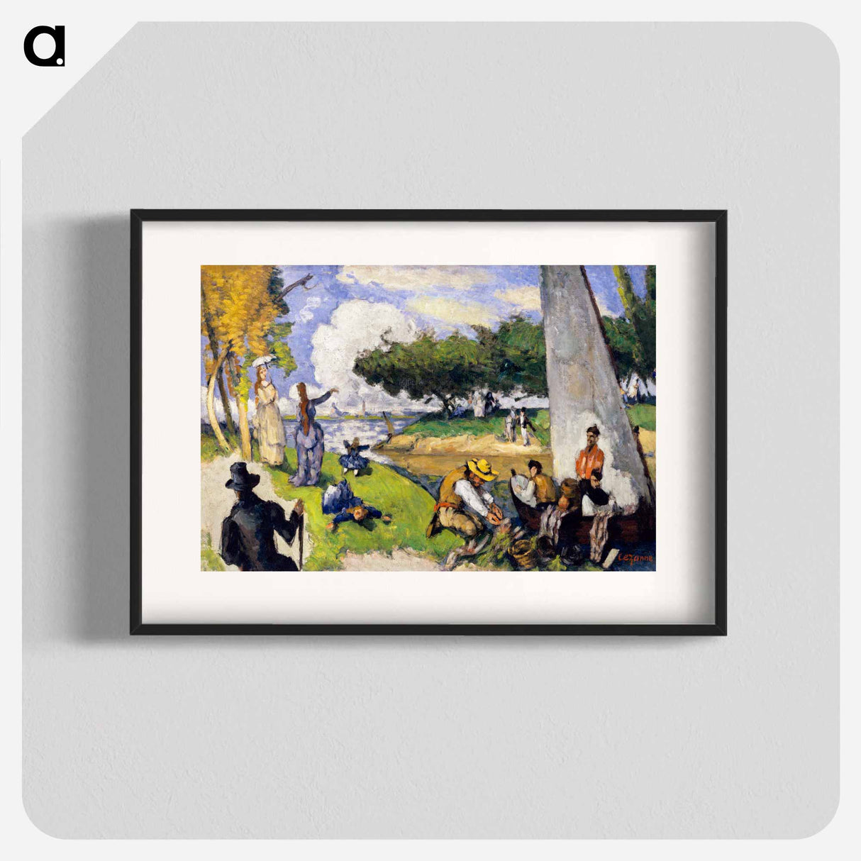 The Fishermen - Paul Cezanne Poster.