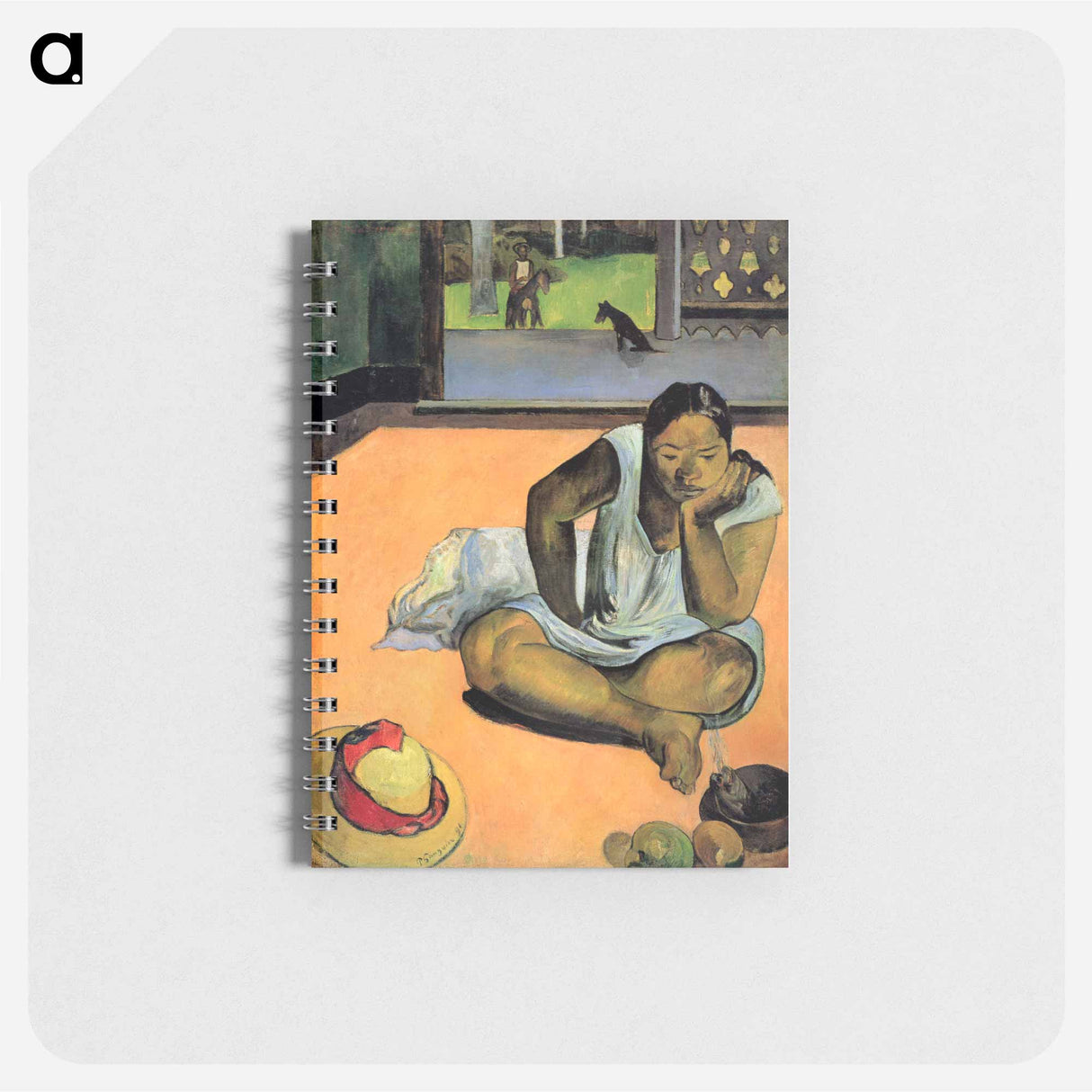 アートメモ帳-Brooding Woman - ポール ゴーギャン Memo.
