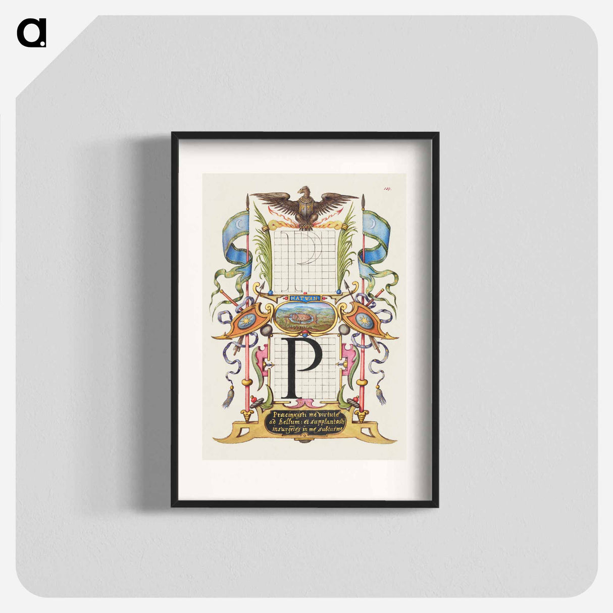 アートポスター-Guide for Constructing the Letter P from Mira Calligraphiae Monumenta
- 書道のお手本 Poster.