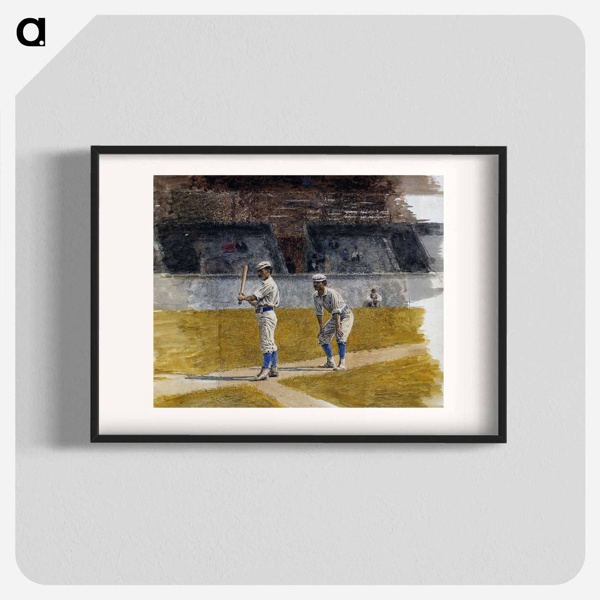 アートポスター-Baseball Players Practicing - トーマス エイキンズ Poster.