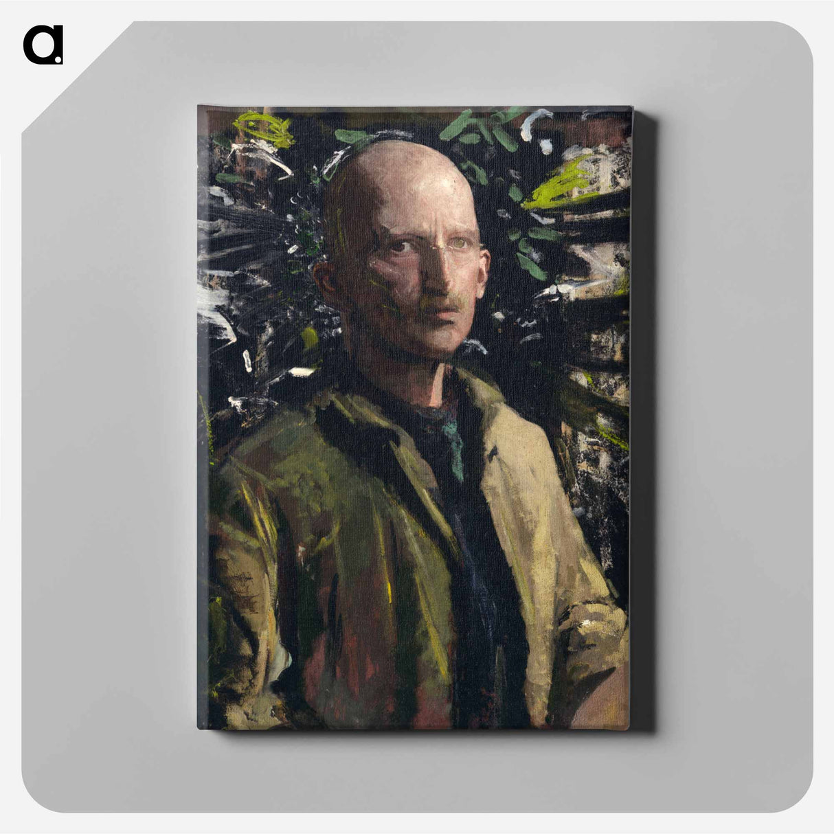 アートパネル-Abbott Handerson Thayer Self-Portrait - アボット ハンダーソン セイヤー Canvas.