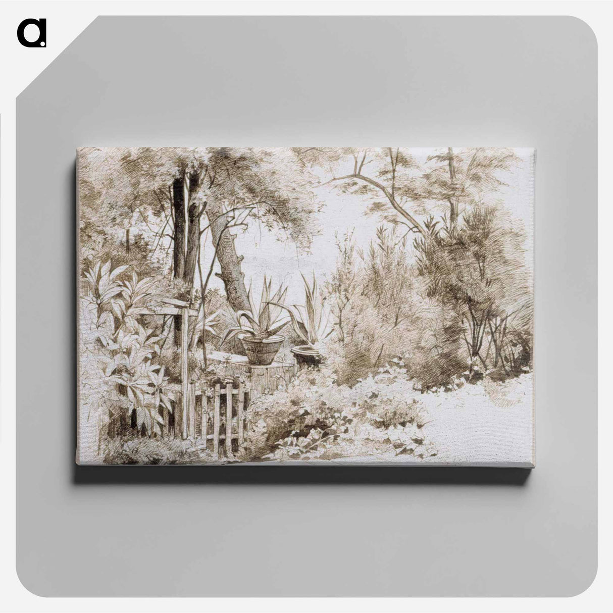 Italialainen puisto - アルバート エーデルフェルト Canvas.