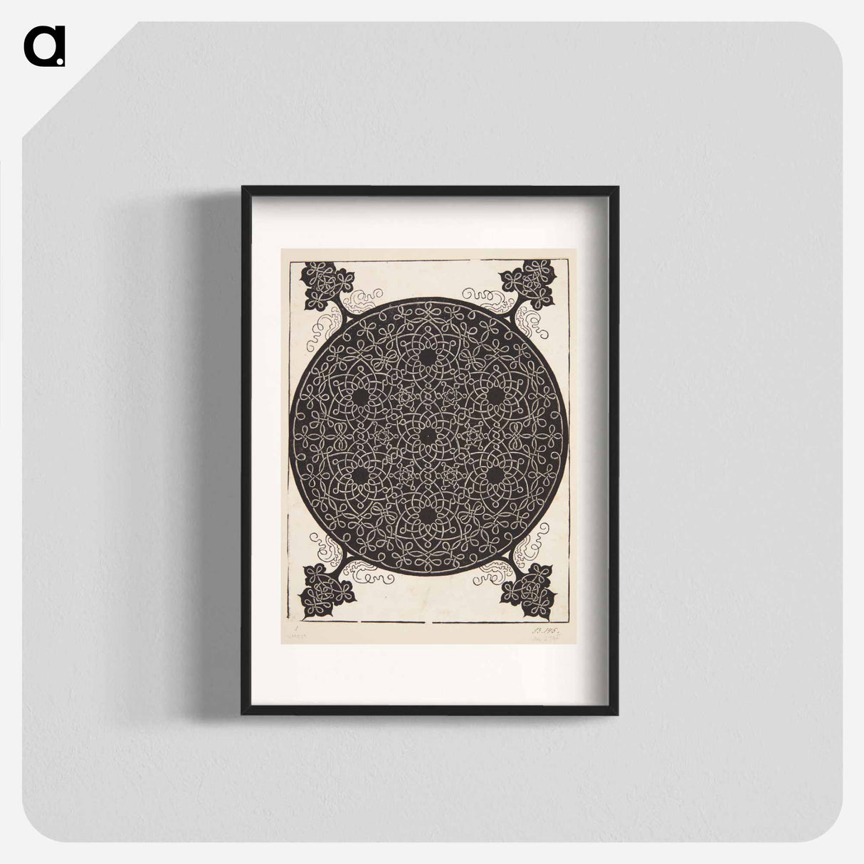 Knob with seven hexagonal stars - アルブレヒト デューラー Poster.
