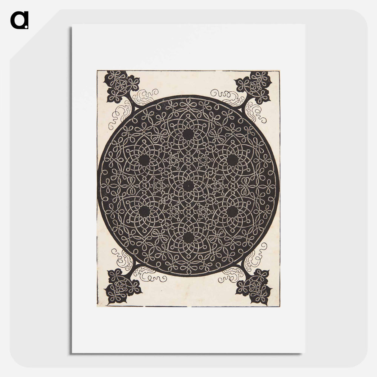アートポスター-Knob with seven hexagonal stars - アルブレヒト デューラー Poster.