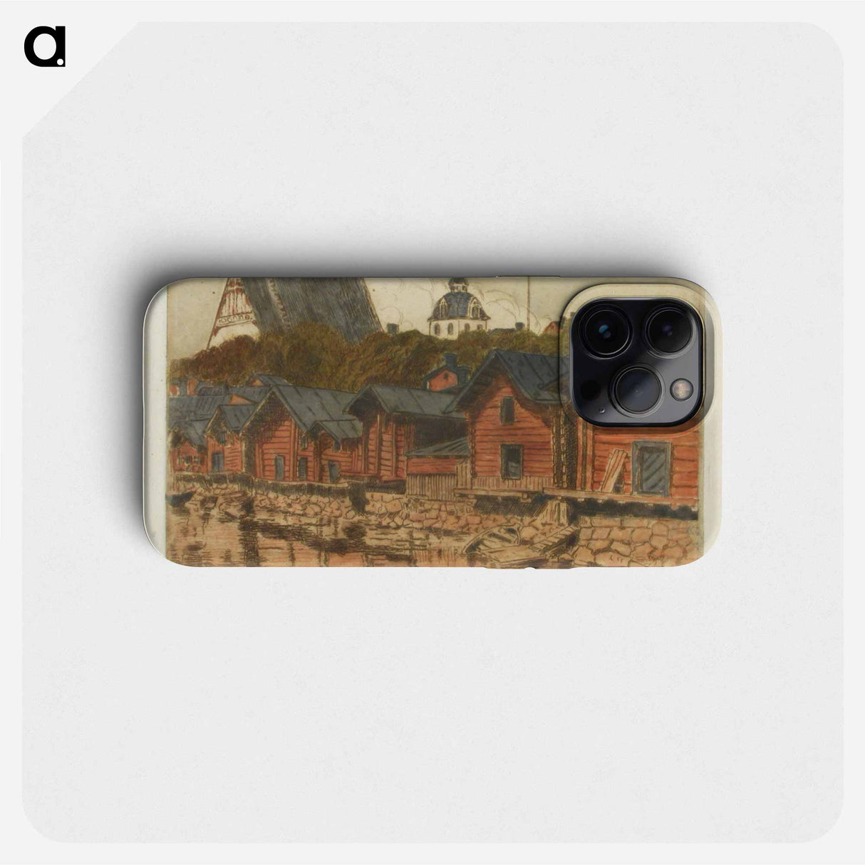 Porvoon ranta-aittoja - アルフレッド ウィリアム フィンチ Phone Case.