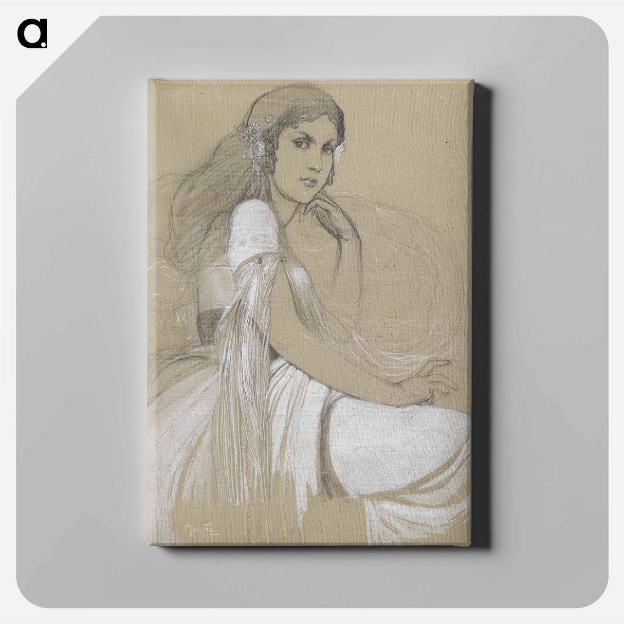 Jaroslava Mucha - アルフォンス ミュシャ Canvas.