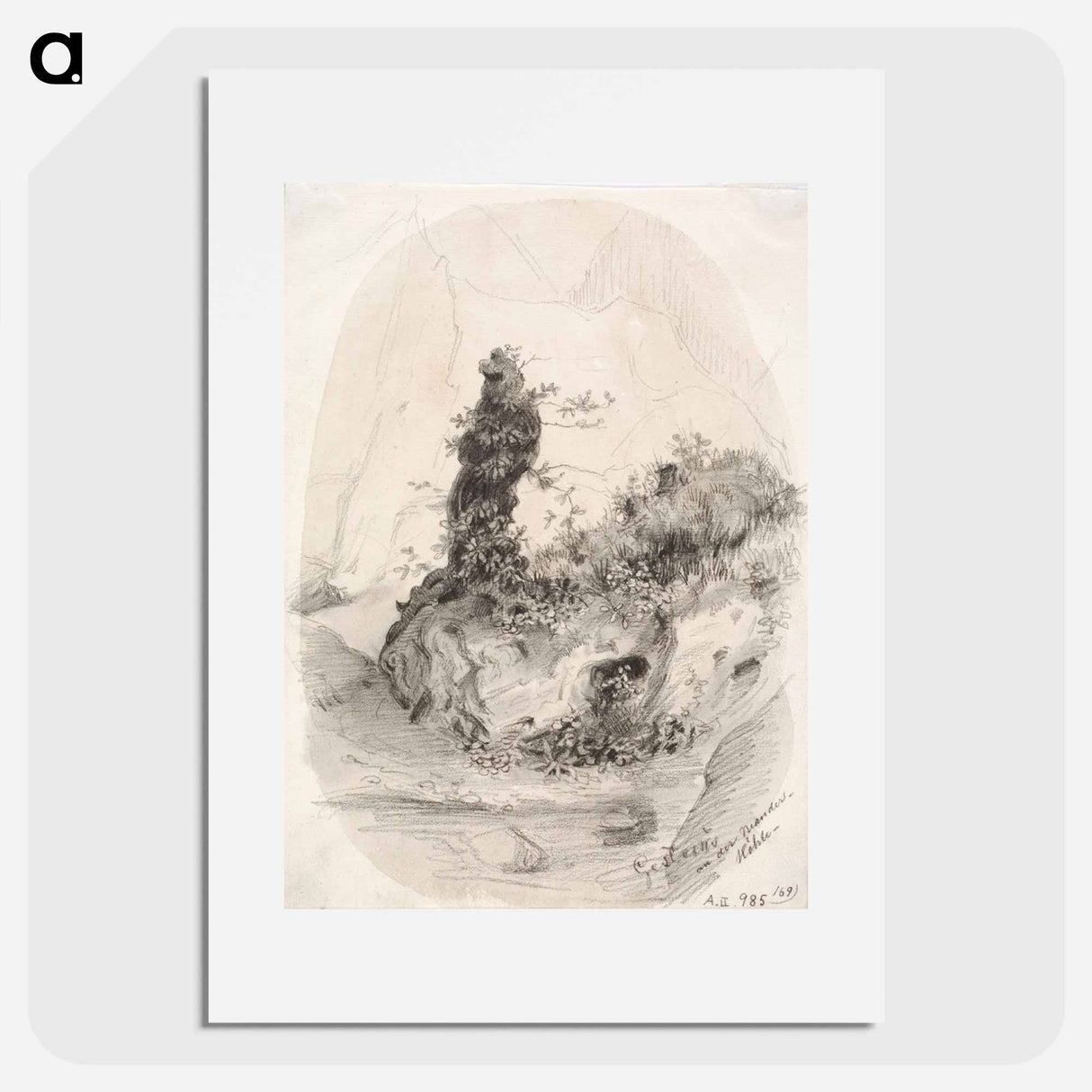 Landscape study - アンダース エクマン Poster.