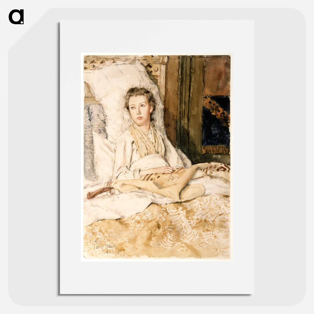 Maud Sewing - Frederick Childe Hassam Poster.