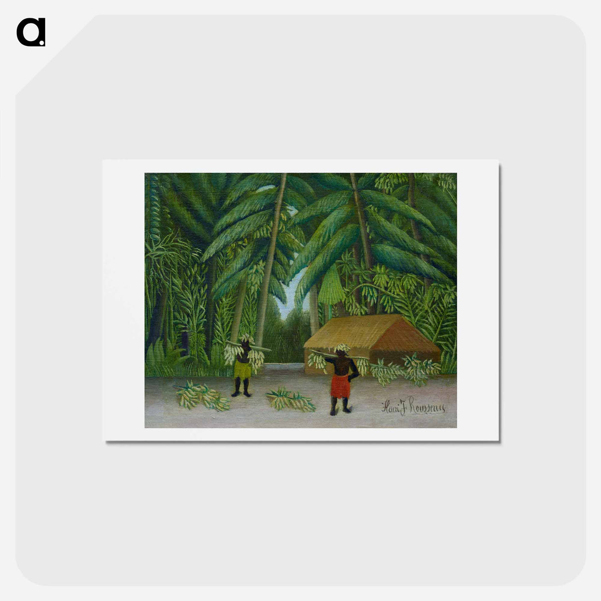 Banana Harvest - アンリ ルソー Postcard.