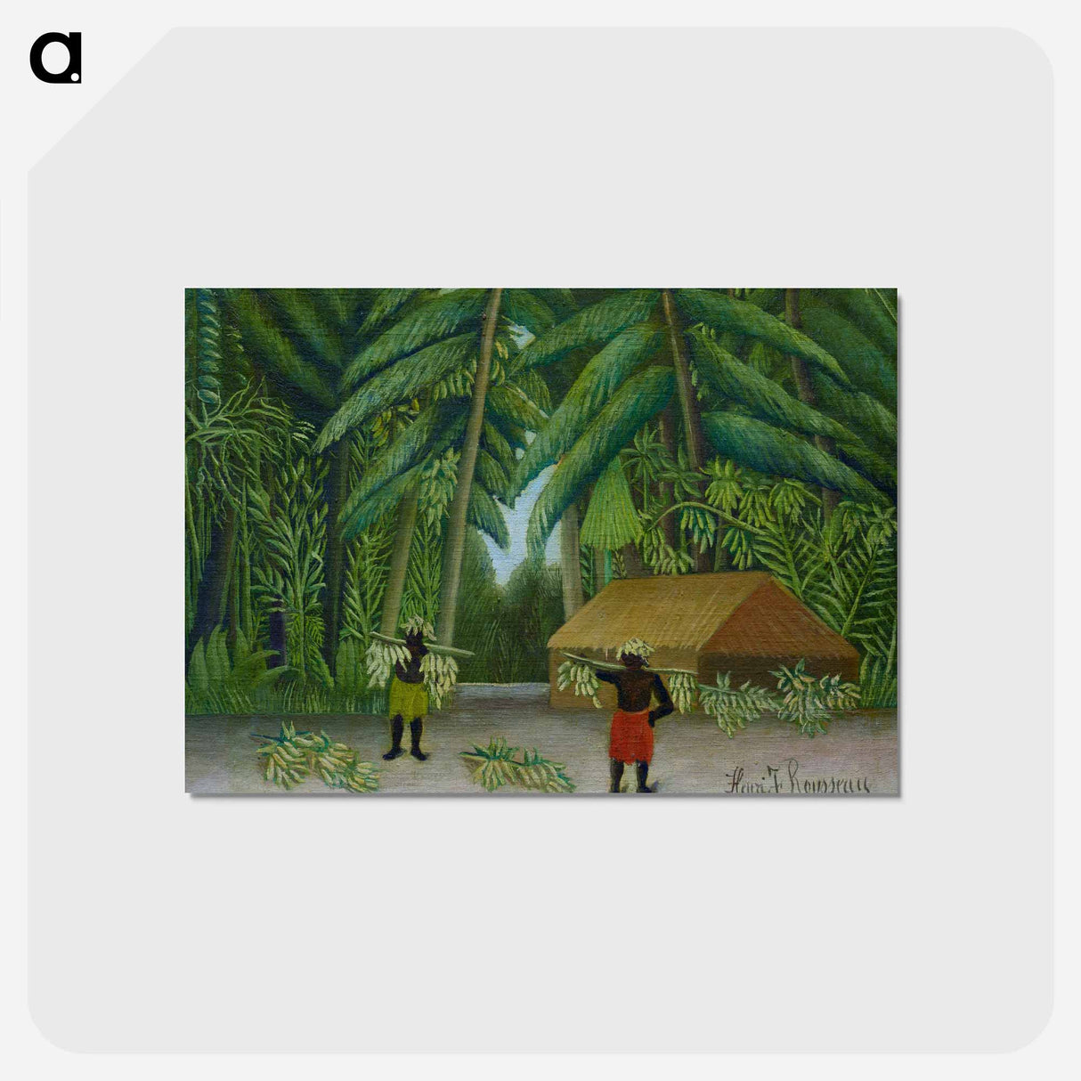 アートポストカード-Banana Harvest - アンリ ルソー Postcard.