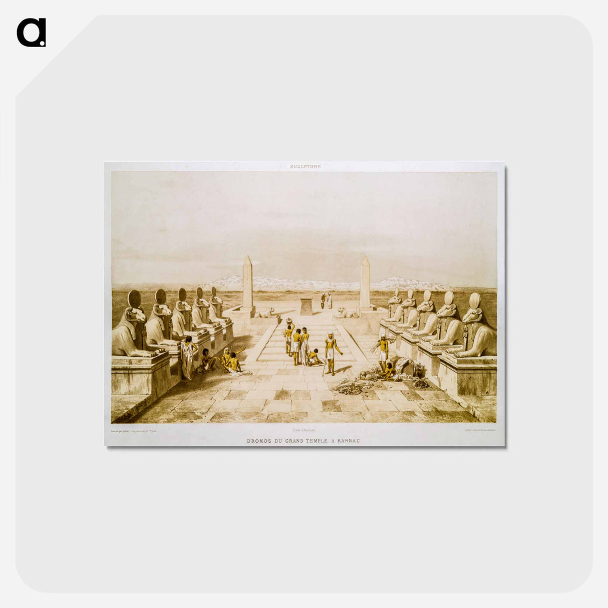 アートポストカード-Dromos of the Big Temple in Karnak
- エジプト美術史 Postcard.