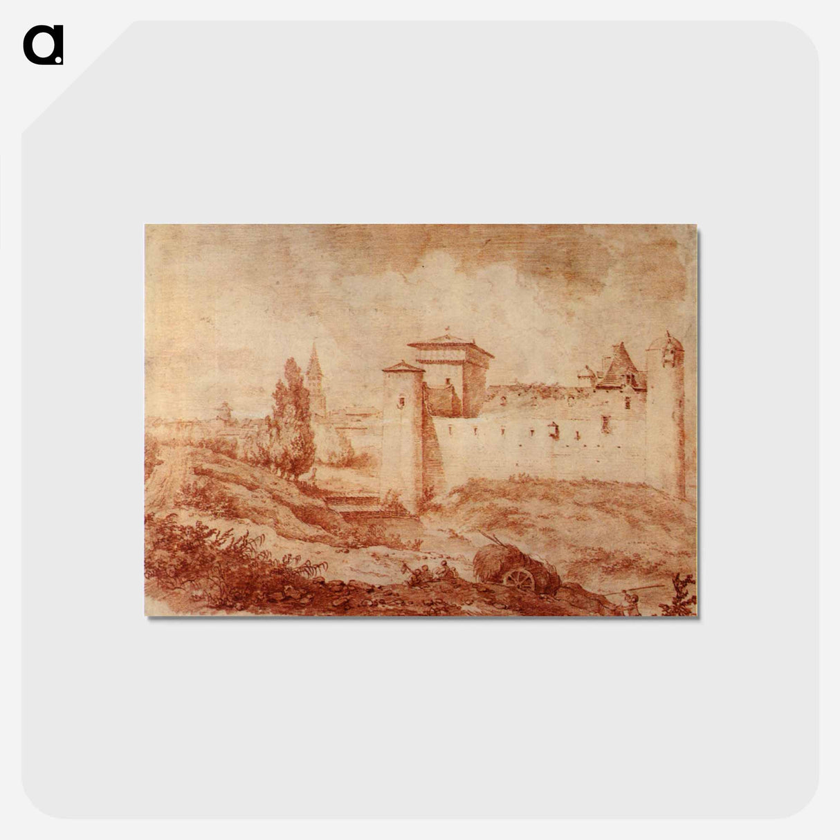 Castle Nègrepeliss - ジャン オノレ フラゴナール Postcard.