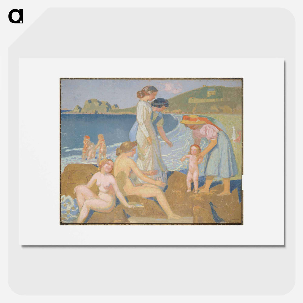 Springtime Bathers in Perros Guirec - Maurice Denis Poster.