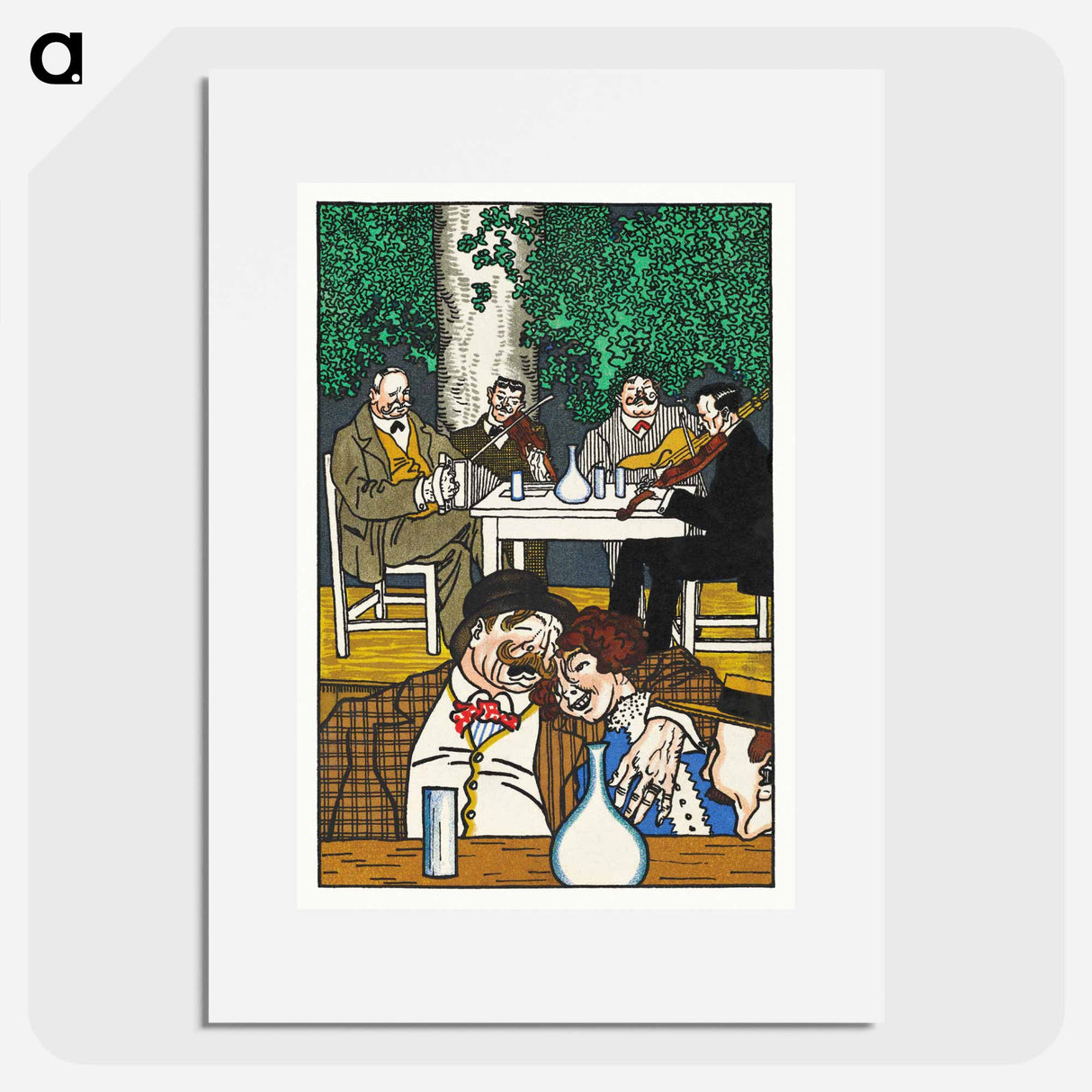 アートポスター-At the Heuriger - モリツ ユング Poster.