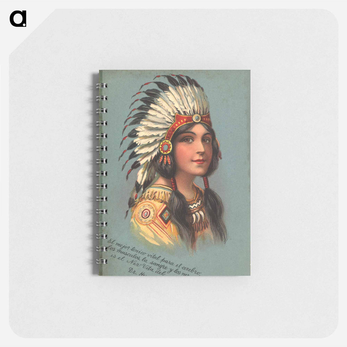 アートメモ帳-Native American Woman Illustrated Postcard
- 国立医学図書館 Memo.