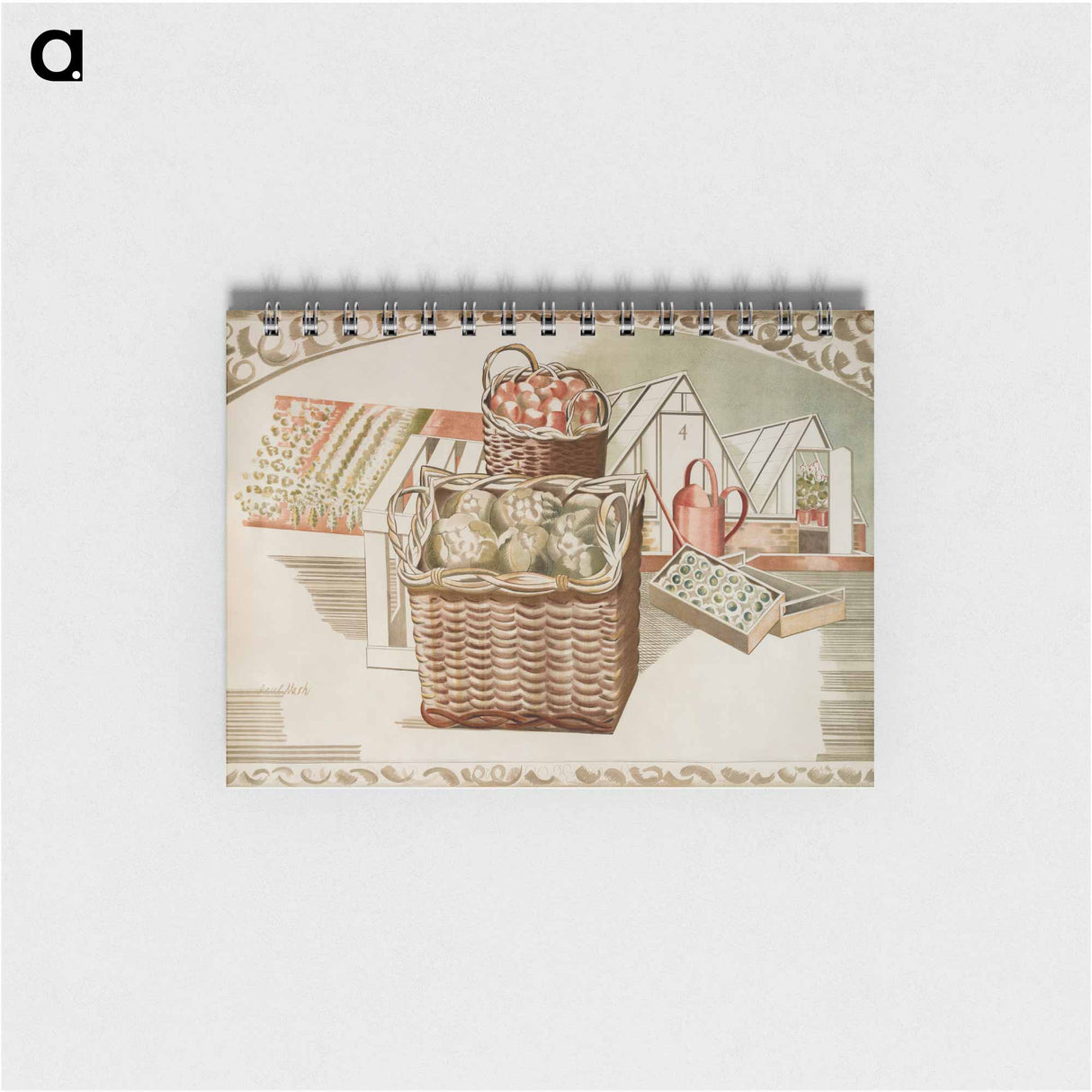 アートメモ帳-Fruit Gardens and Orchard - ポール ナッシュ Memo.
