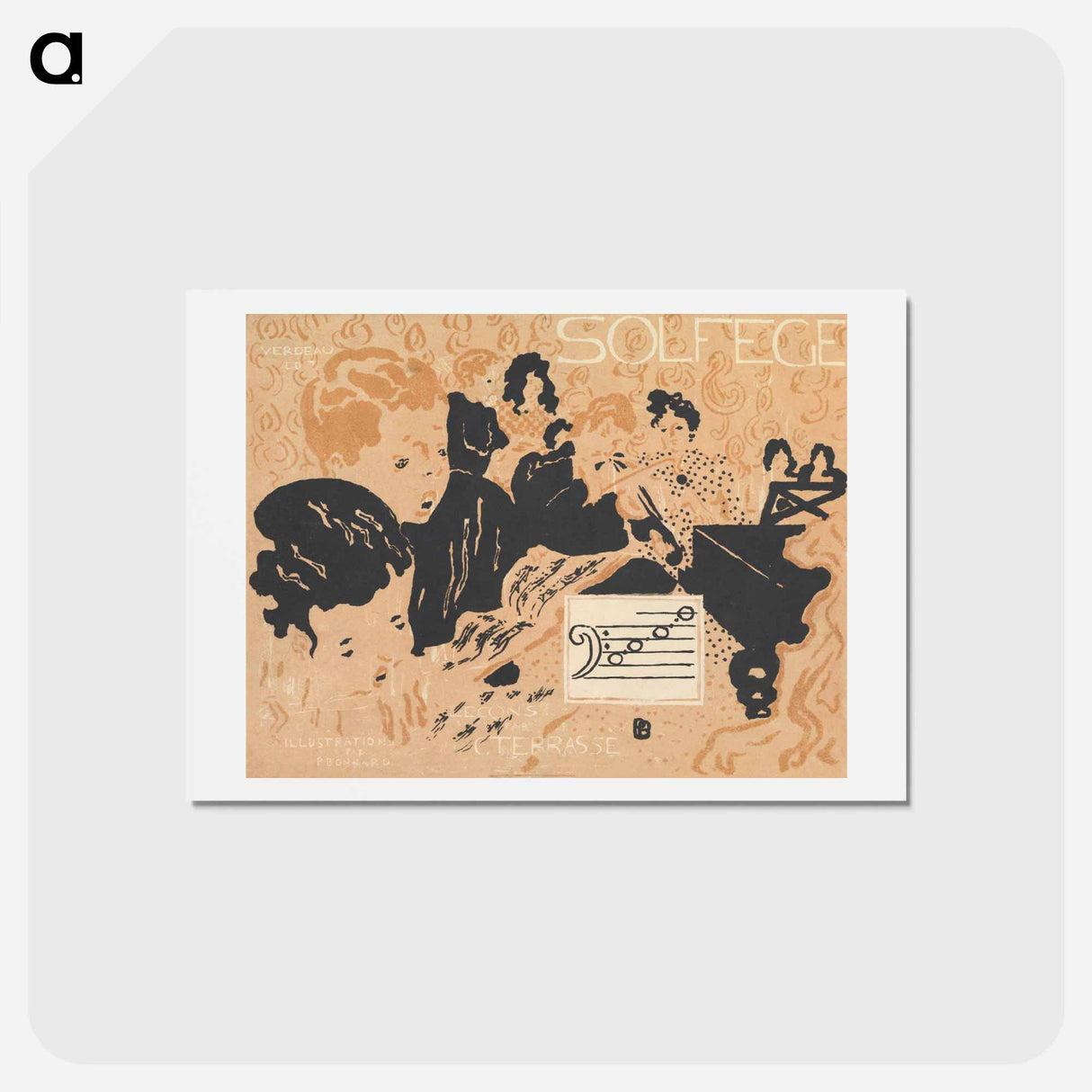 アートポストカード-Petit Solfège Illustré
- ピエール ボナール Postcard.