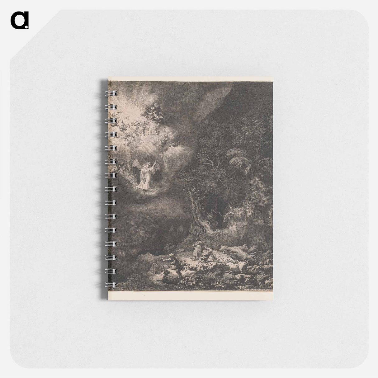 The Angel Appearing to the Shepherds - レンブラント ファン レイン Memo.