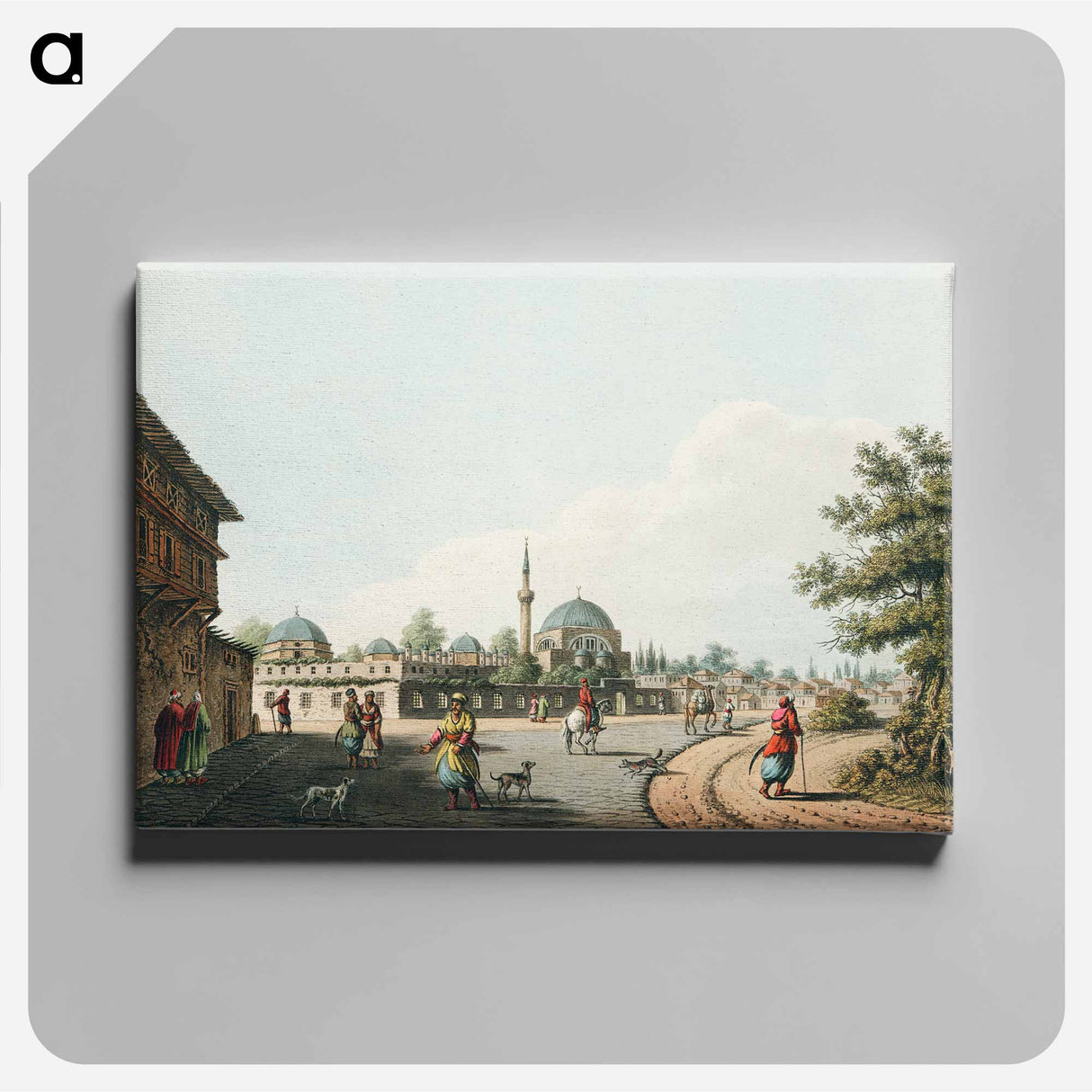 Tchiurluk from Views in the Ottoman Dominions, in Europe, in Asia, and some of the Mediterranean islands - オスマン帝国領内の景色 Canvas.