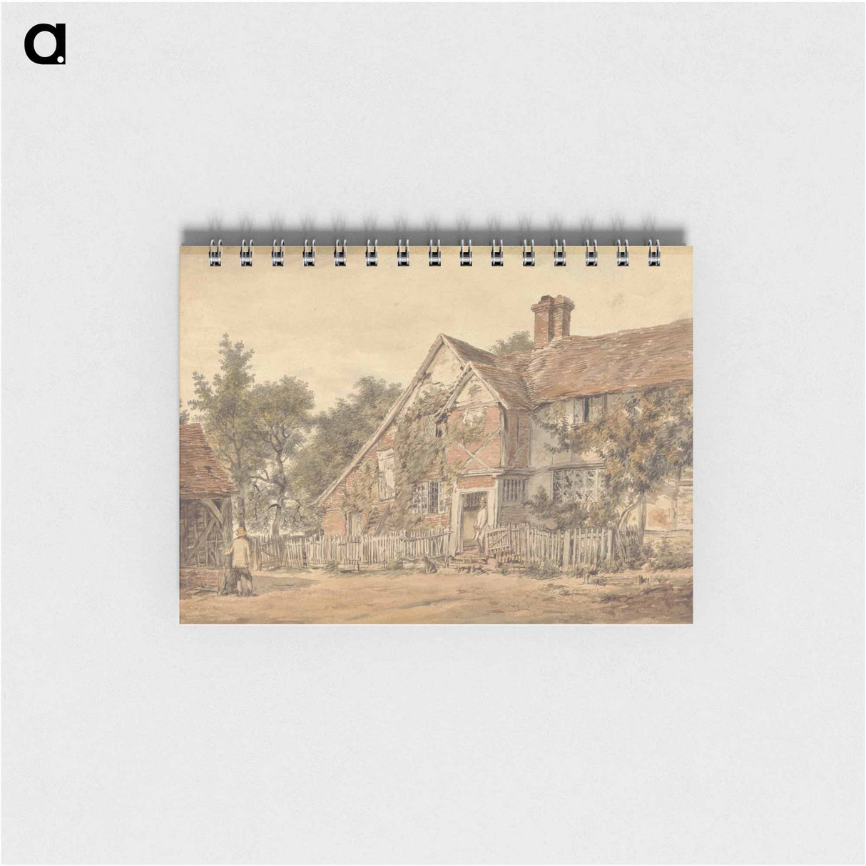 アートメモ帳-A Farmhouse - ウィリアム ヘンリー ハント Memo.