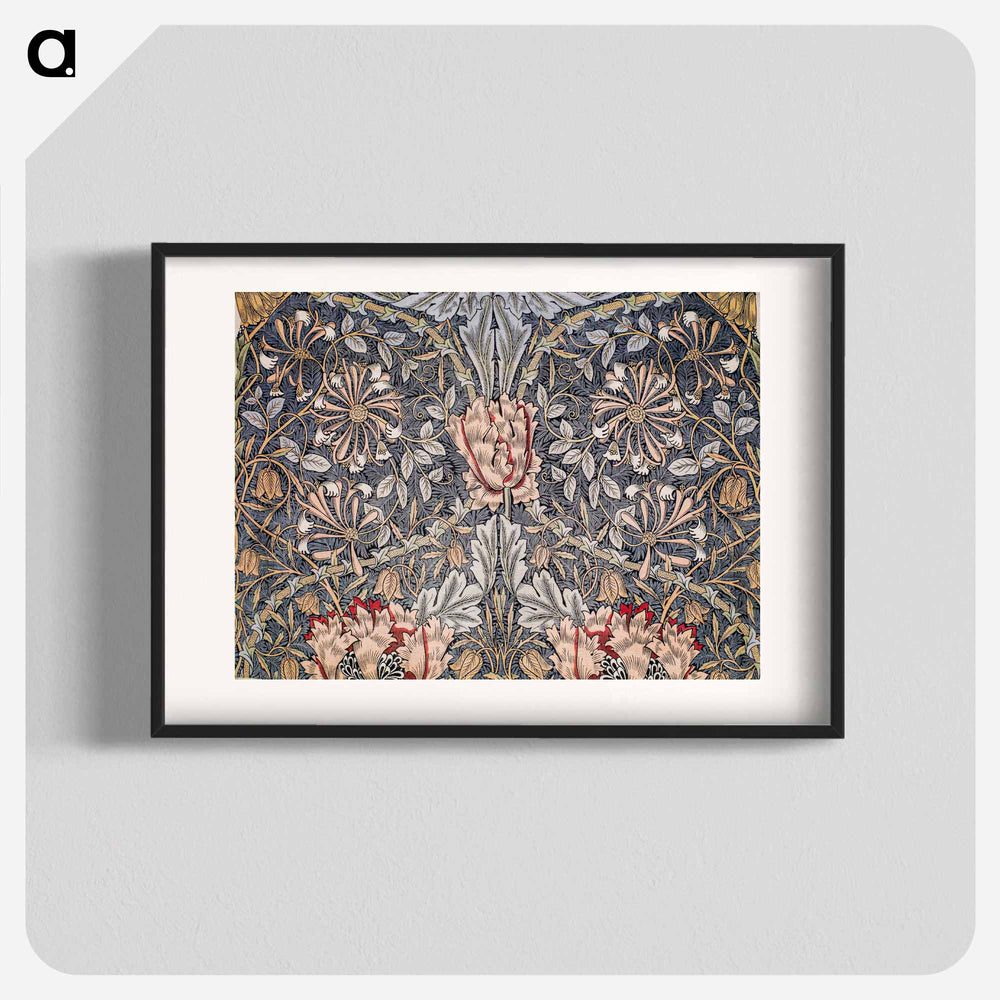 Honeysuckle - William Morris Poster.