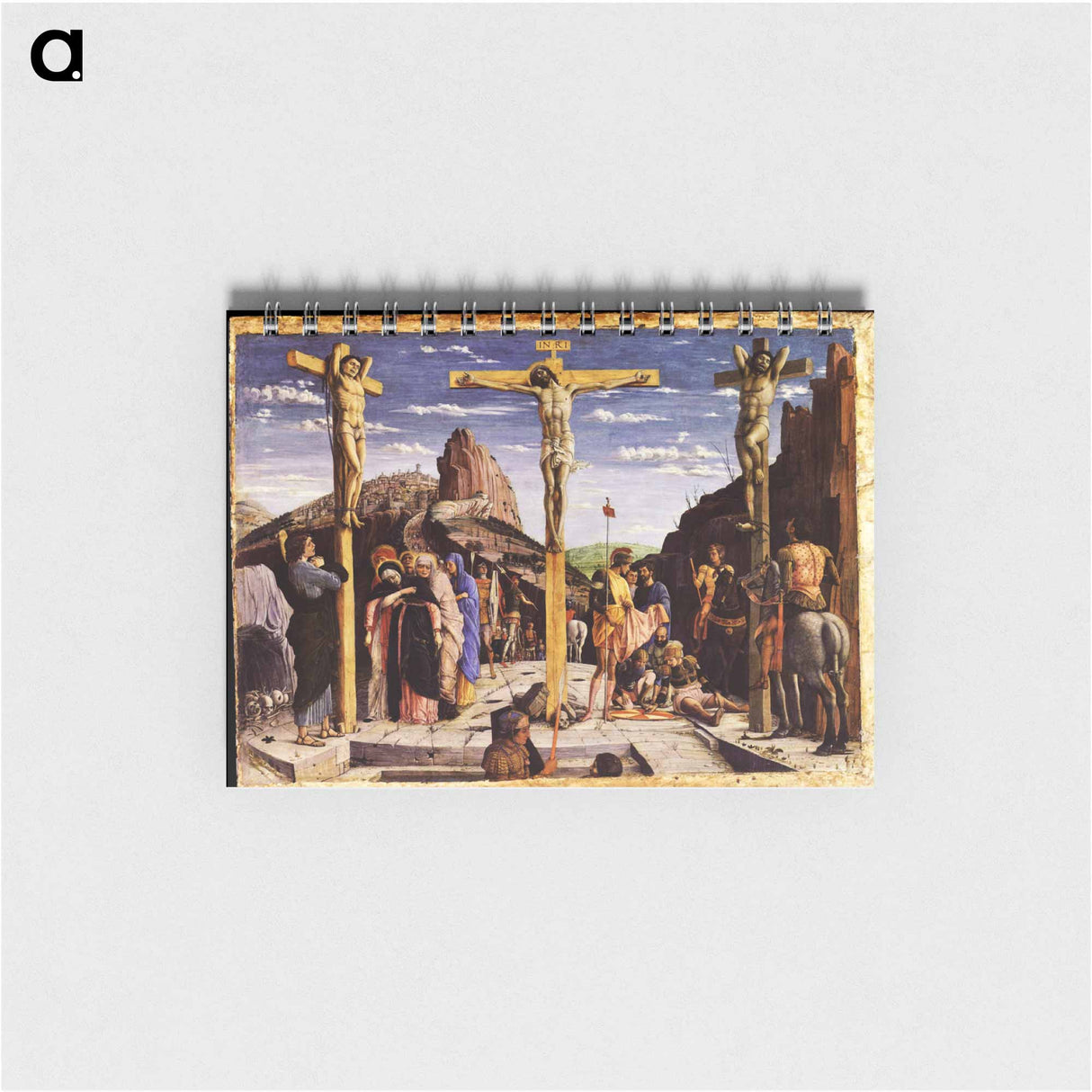 アートメモ帳-Calvary, central predella panel from the St. Zeno of Verona altarpiece - アンドレア マンテーニャ Memo.