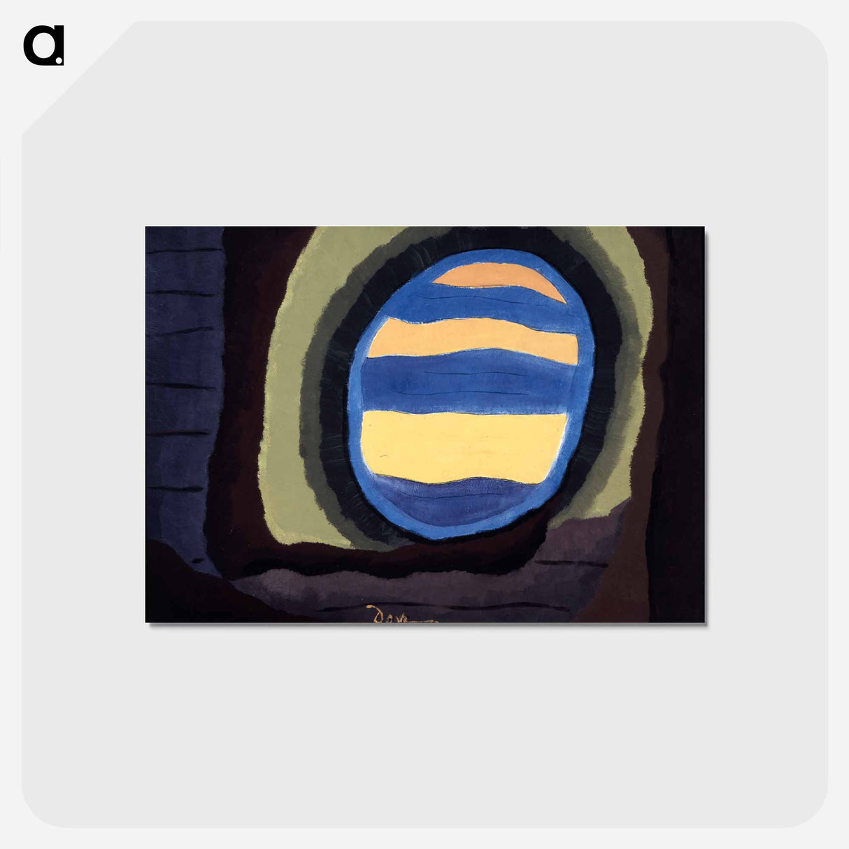 アートポストカード-Out the Window - アーサー ダヴ Postcard.