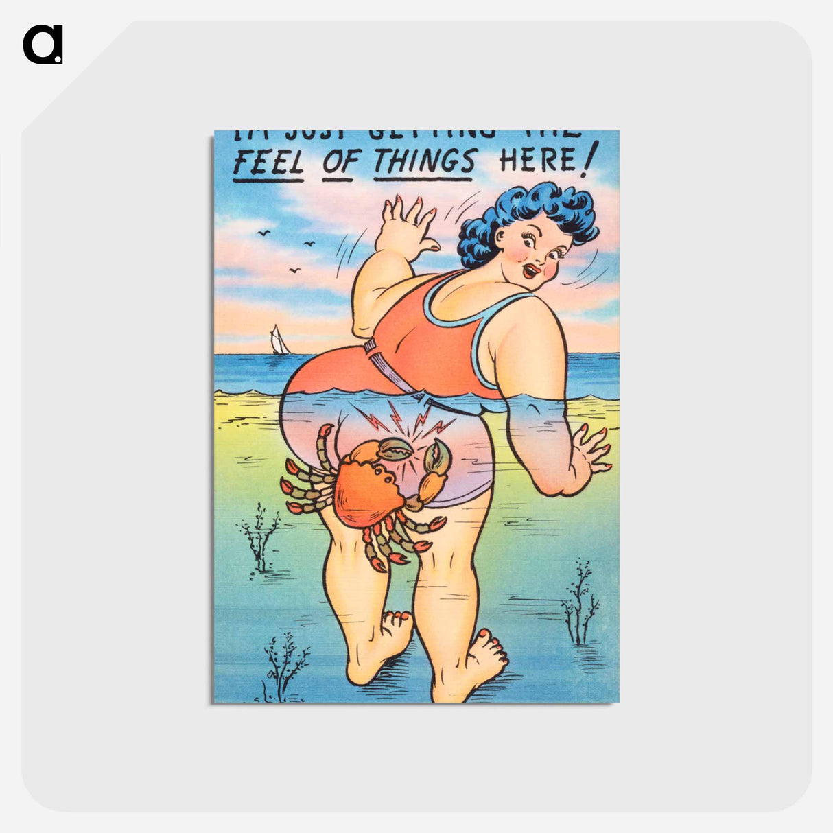 アートポストカード-Just Getting the Feel of Things
- ボストン公共図書館 Postcard.