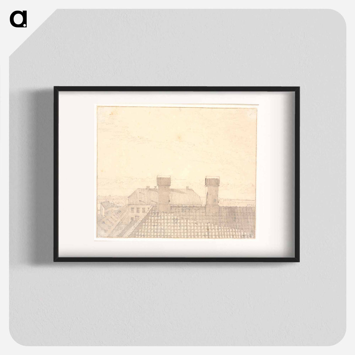 View from a window on Toldbodvej - クリステン ケプケ Poster.