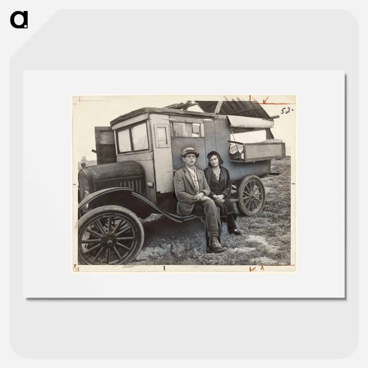 Pea Pickers in California / Members of a Roving Army of Fruit Pickers - Dorothea Lange Poster.