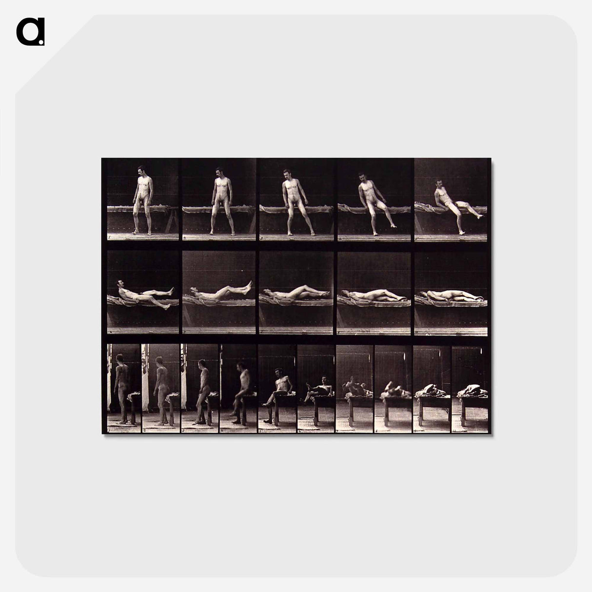 アートポストカード-Man on a Bed
- エドワード マイブリッジ Postcard.