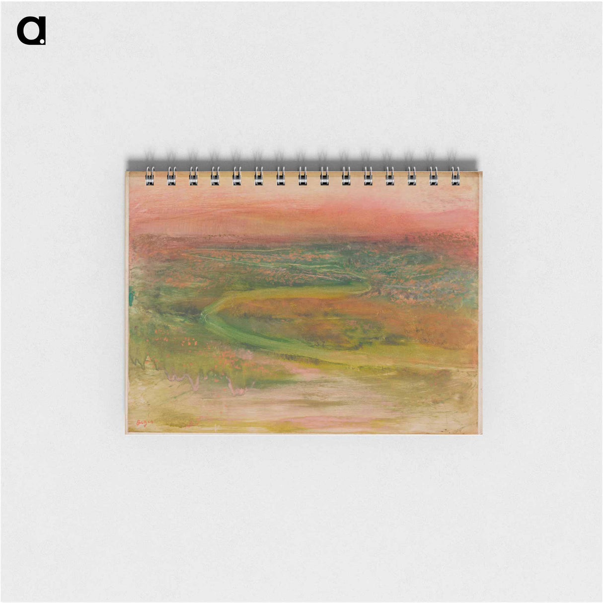 S-shaped path in an abstracted landscape - エドガー ドガ Memo.