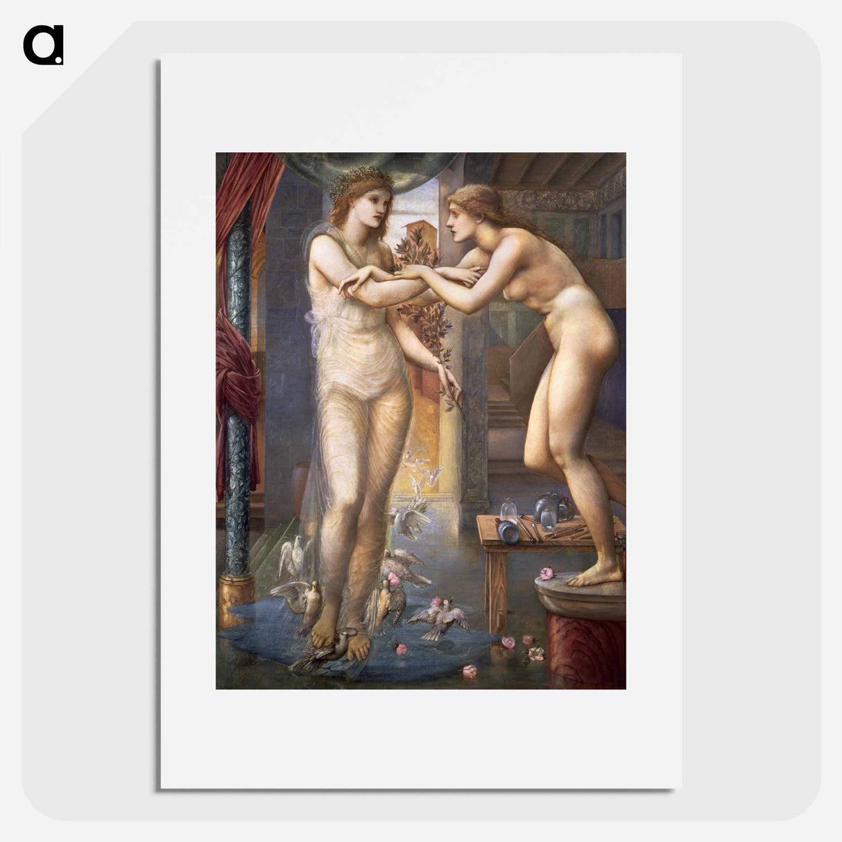 Pygmalion and the Image - The Godhead Fires - エドワード バーン ジョーンズ Poster.