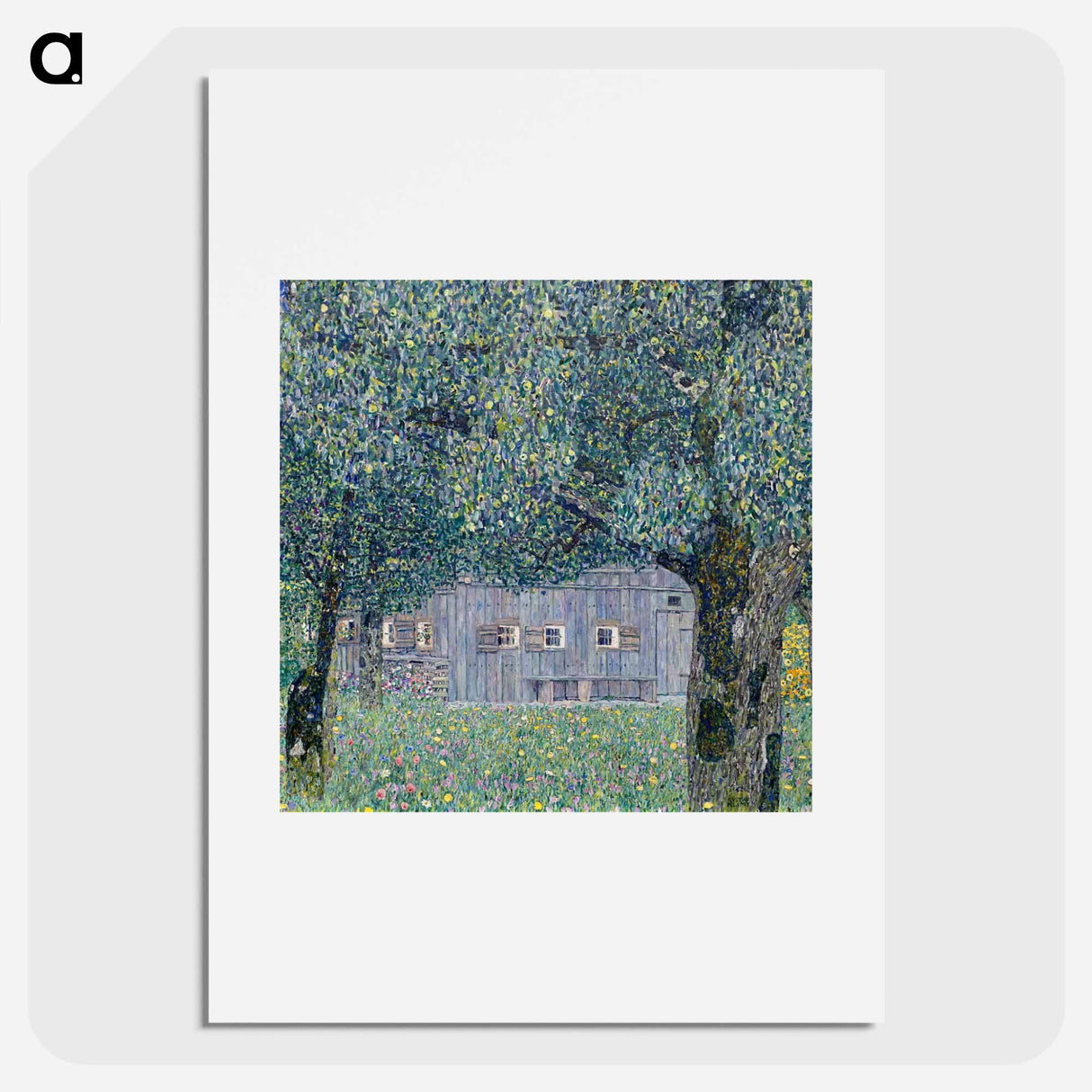 Gustav Klimt's Farmhouse in Upper Austria - グスタフ クリムト Poster.