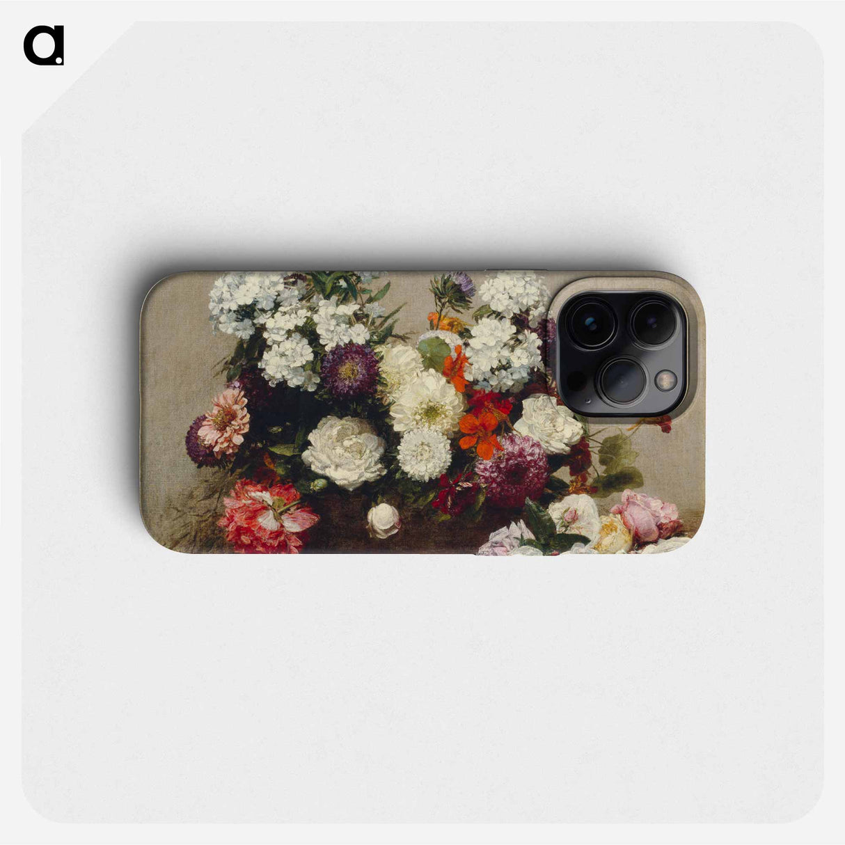 Still Life with Flowers - アンリ ファンタン ラトゥール Phone Case.