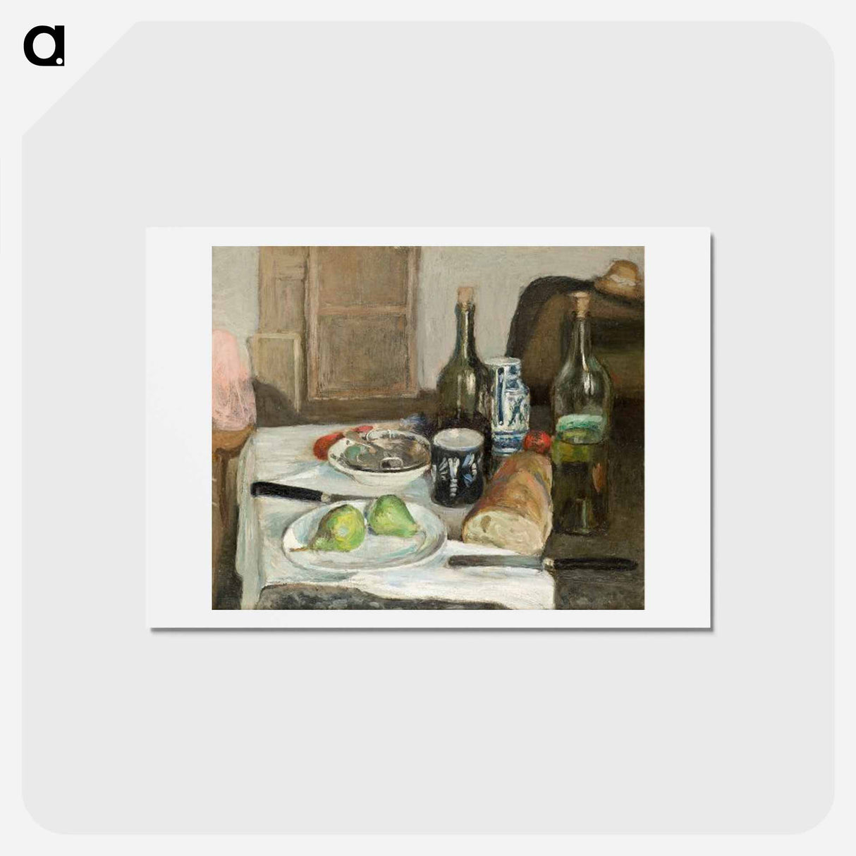 アートポストカード-Still Life with Black Knives - アンリ マティス Postcard.