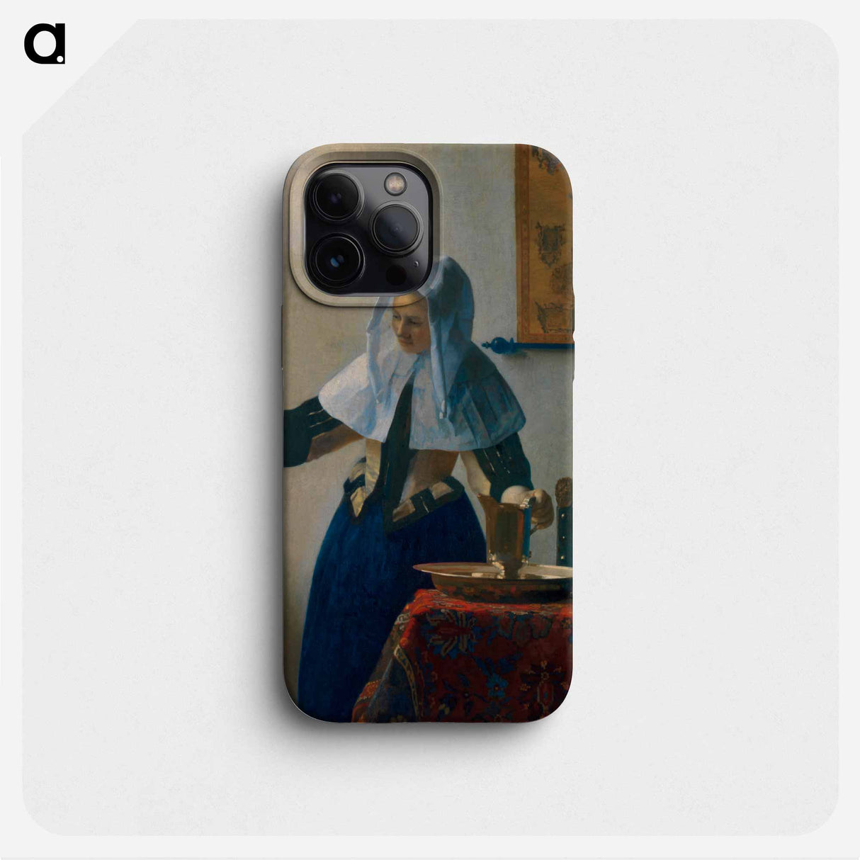 Young Woman with a Water Pitcher - Johannes Vermeer Phone Case.
