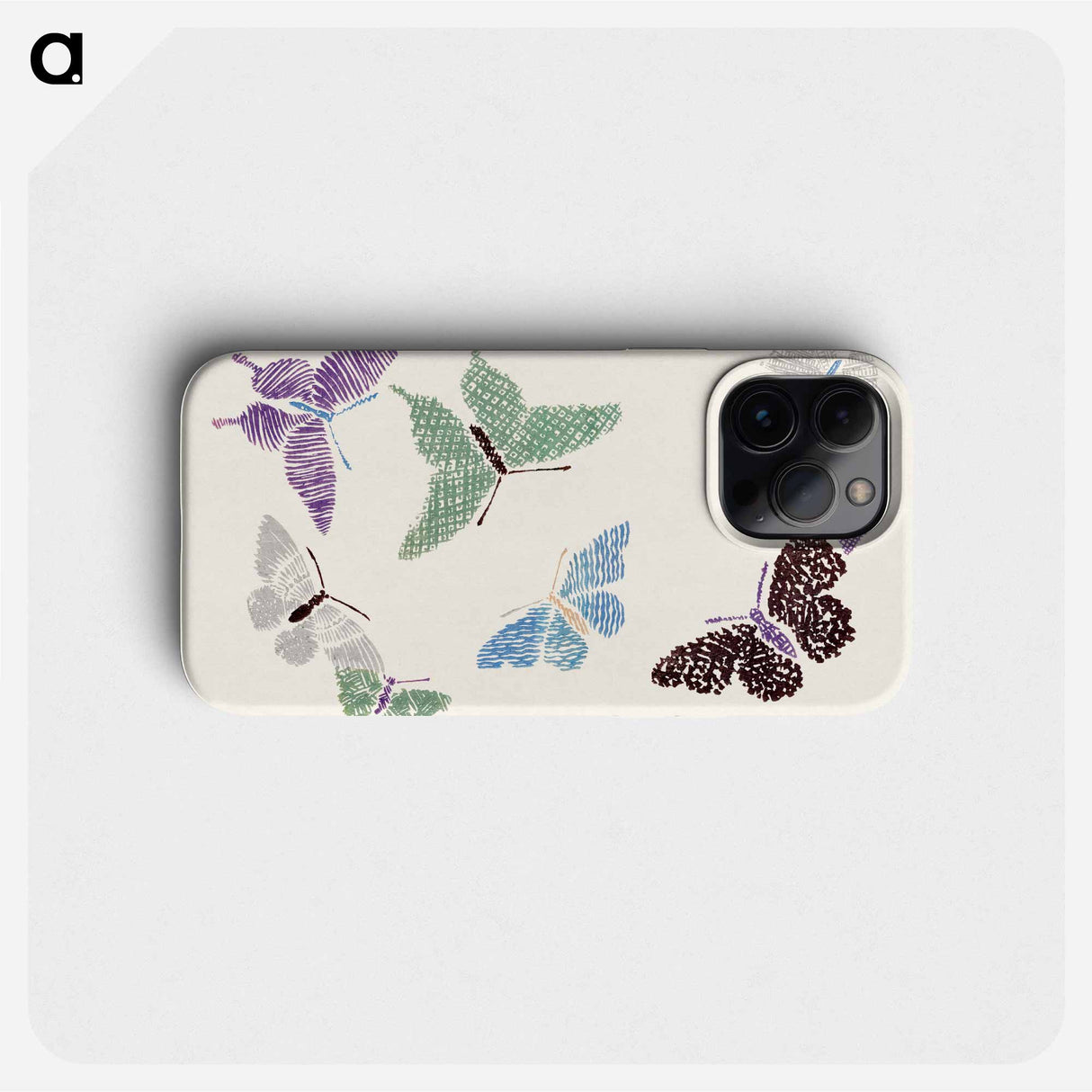 Vintage butterfly - 神坂 雪佳 Phone Case.