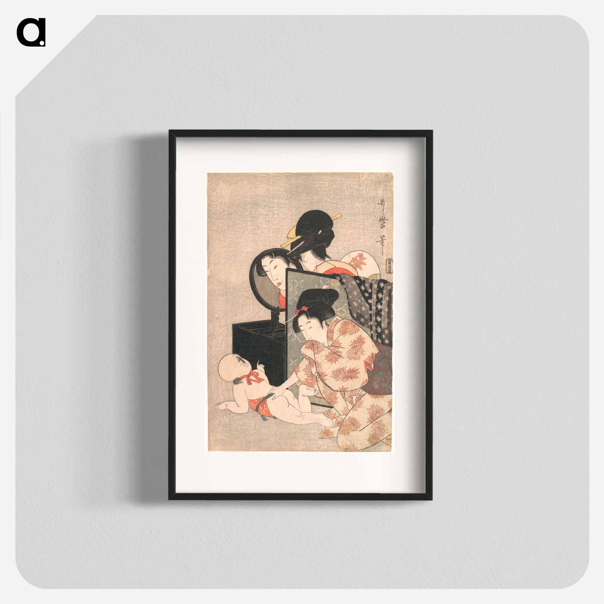 Mother and Child - 喜多川 歌麿 Poster.