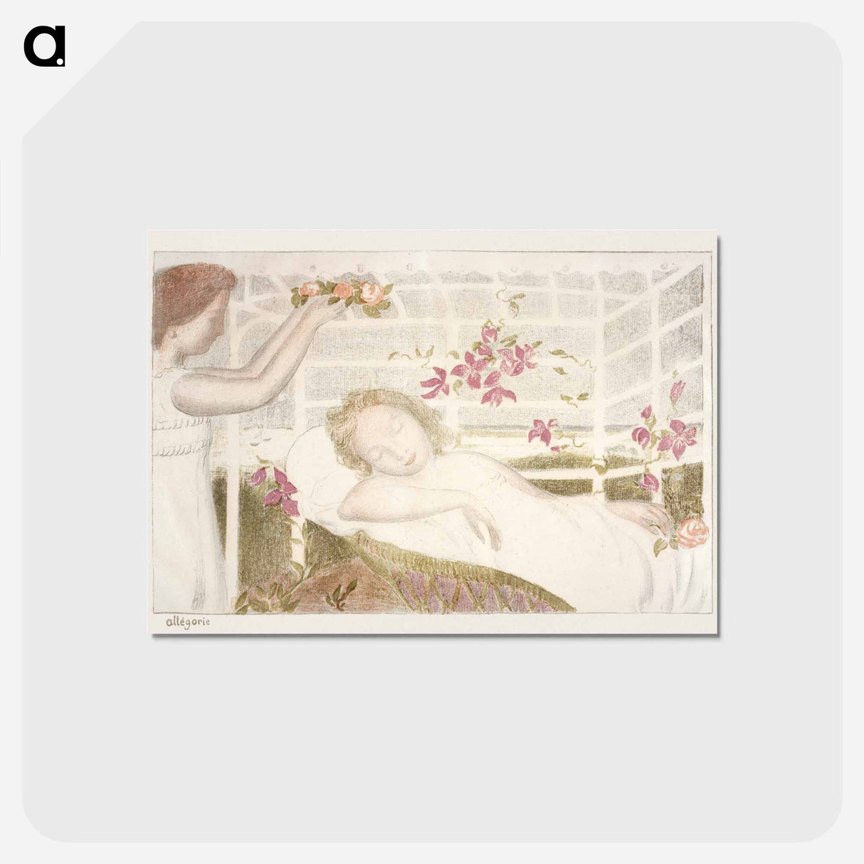 アートポストカード-Allegory - モーリス ドニ Postcard.