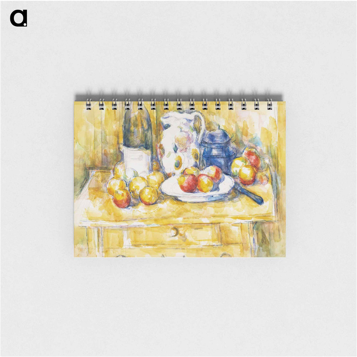 アートメモ帳-Apples on a Sideboard - ポール セザンヌ Memo.