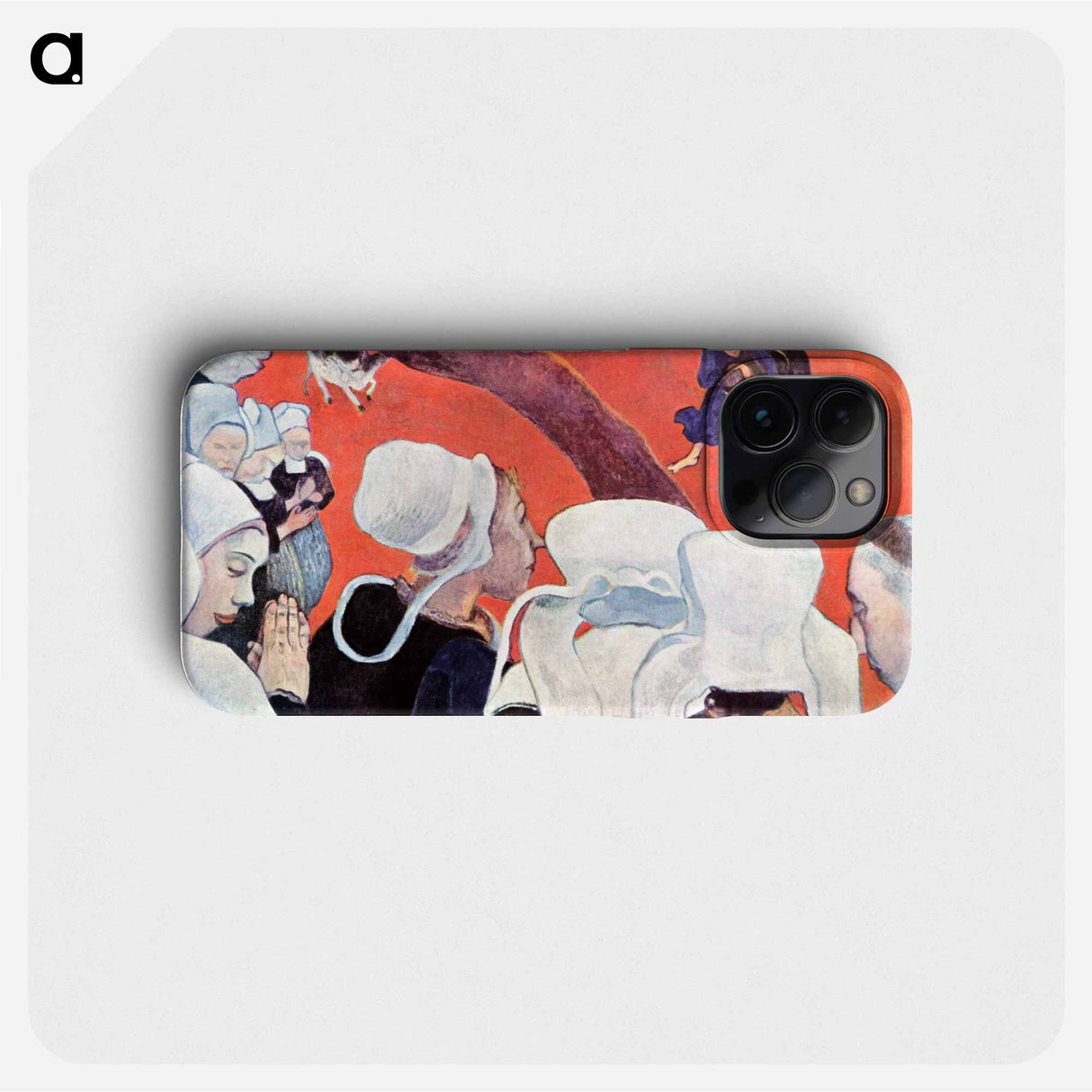 Vision of the Sermon (Jacob Wrestling with the Angel) - Paul Gauguin Phone Case.