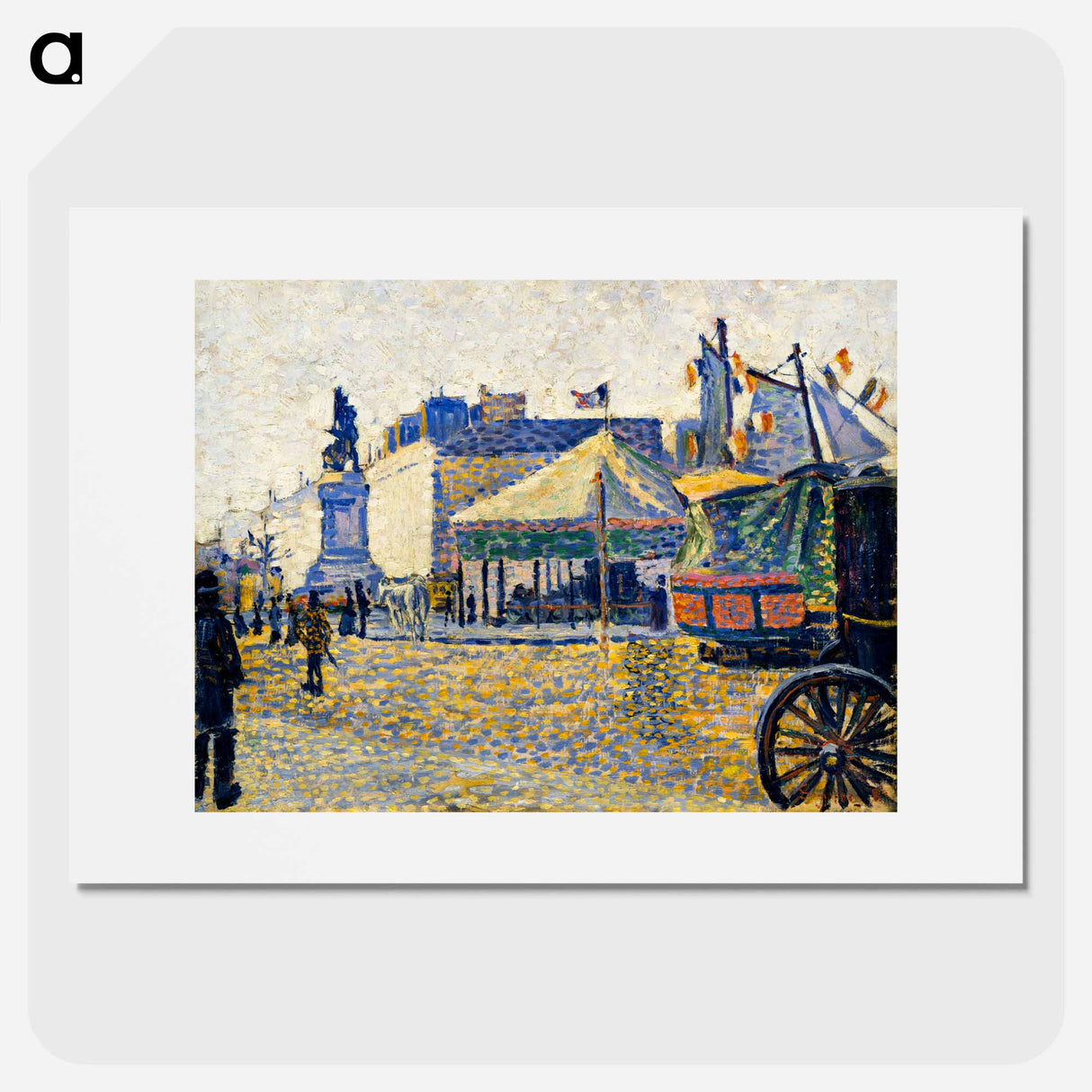 Place de Clichy - Paul Signac Poster.