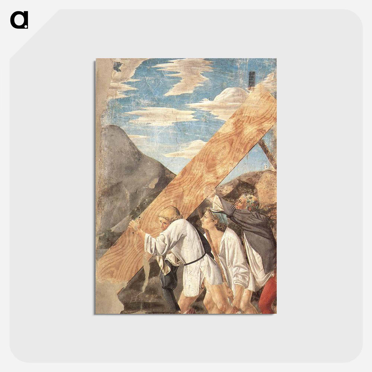 Burial of the Holy Wood - ピエロ デラ フランチェスカ Postcard.