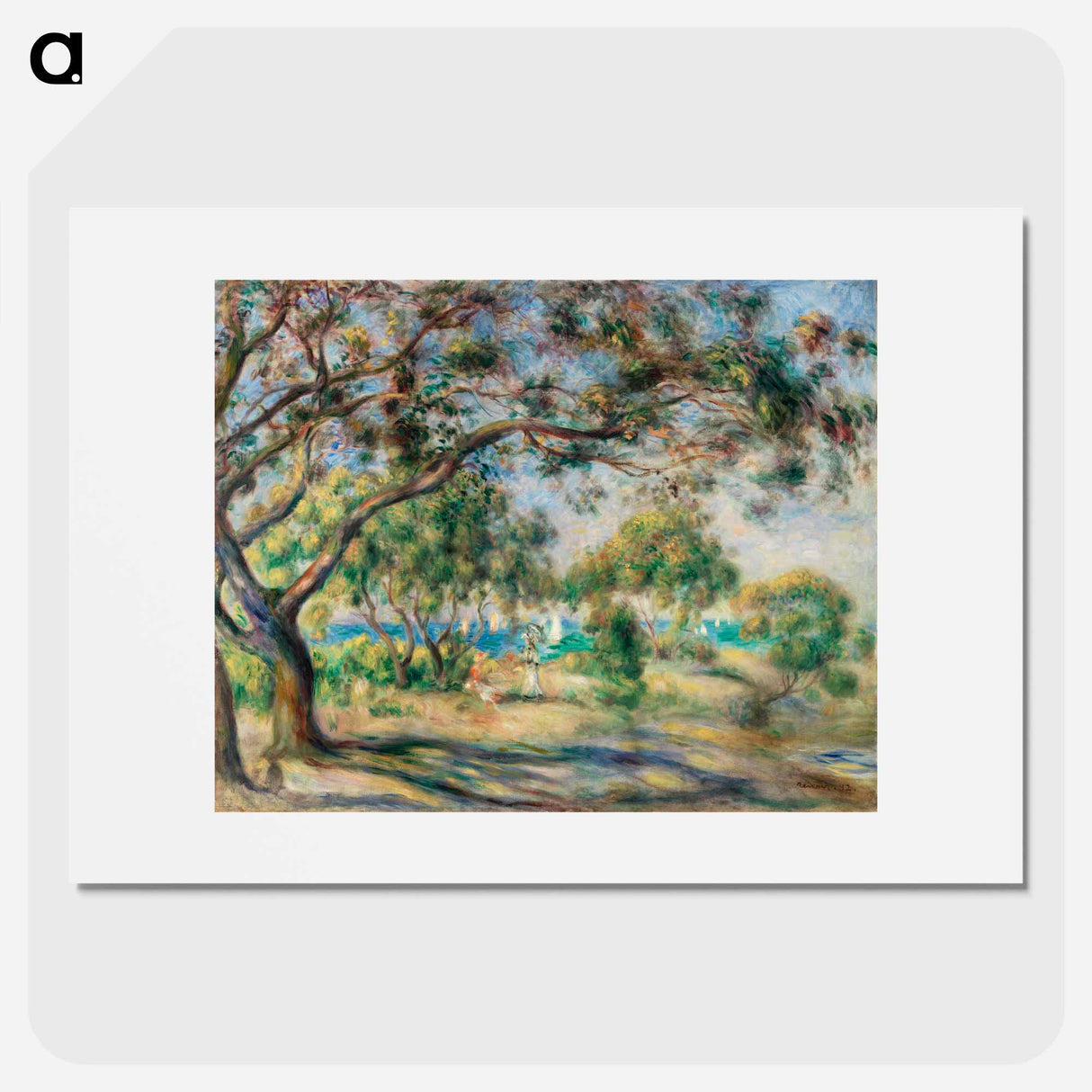 アートポスター-Bois de la Chaise (Paysage) - ピエール オーギュスト ルノワール Poster.