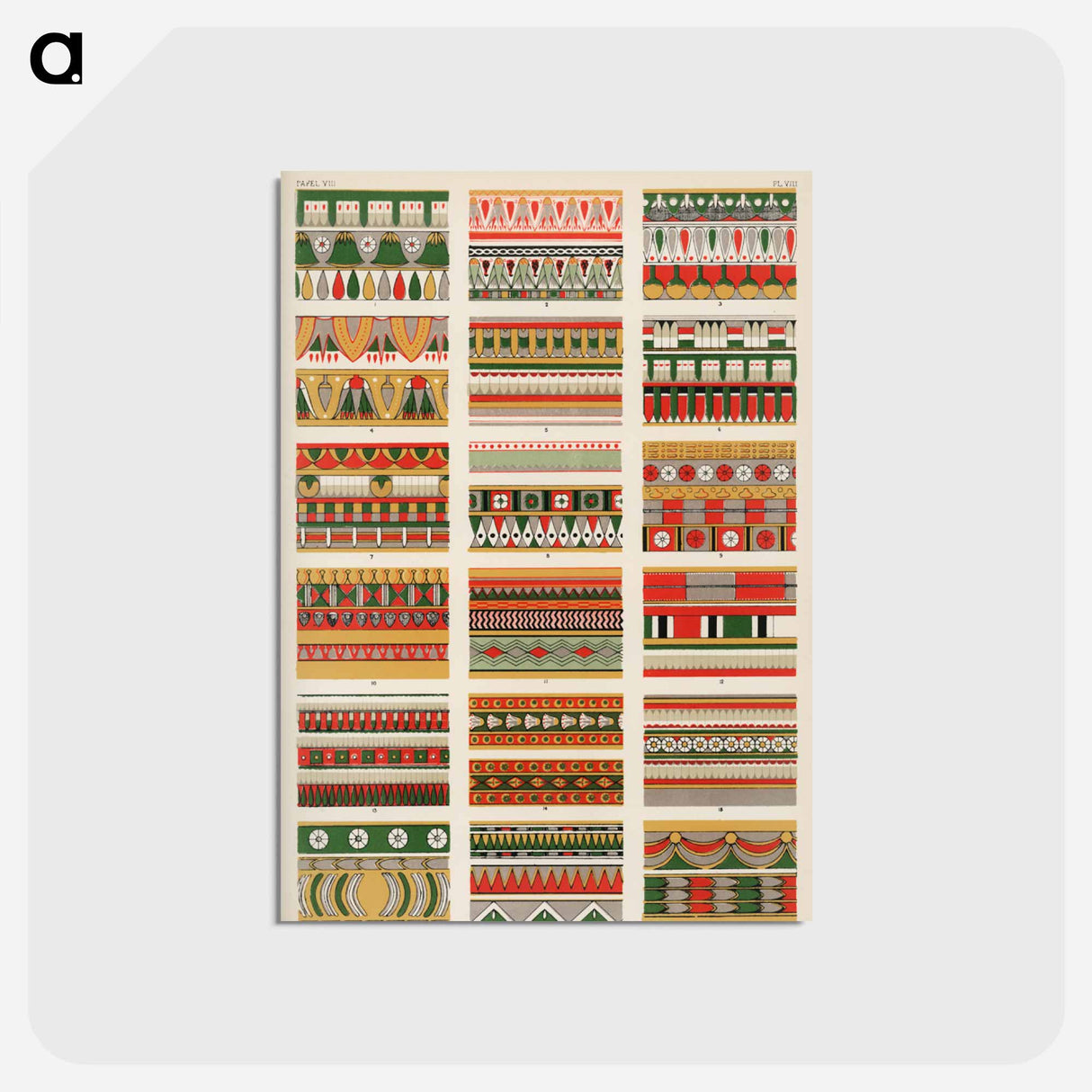 アートポストカード-Nineteenth-Century Ornament
- 装飾の文法 Postcard.