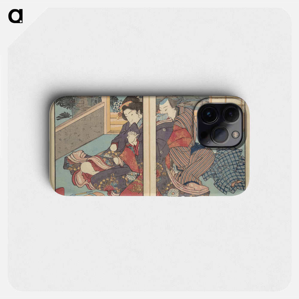 Volume 3 of Unknown Erotic Set by Utagawa Kuniyoshi - 歌川 国芳 Phone Case.