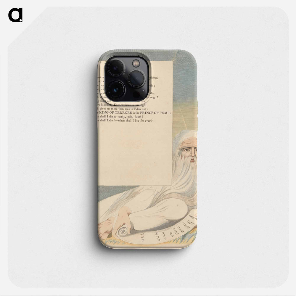 Young's Night Thoughts, Page 63, This King of Terrors Is the Prince of Peace - William Blake Phone Case.