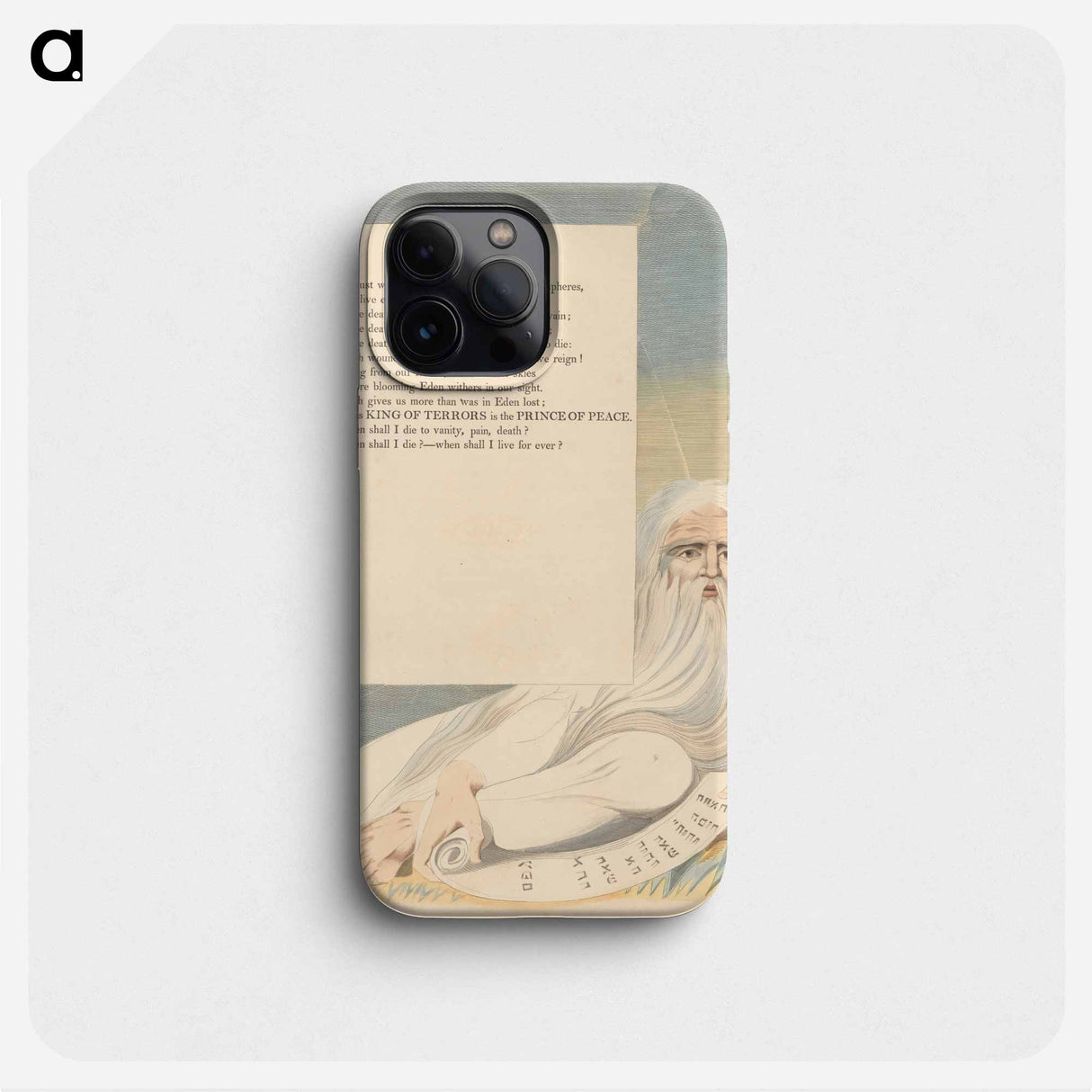 Young's Night Thoughts, Page 63, This King of Terrors Is the Prince of Peace - William Blake Phone Case.